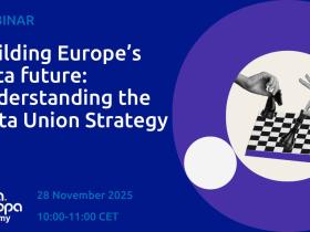 Recording webinar 'Building Europe's data future: understanding the Data Union Strategy'